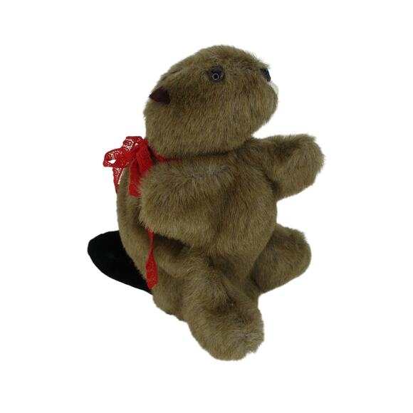 Plush Beaver Hand Puppet by EJ and Stuff  Approx: 10" x 8" x 8" - Picture 2 of 6